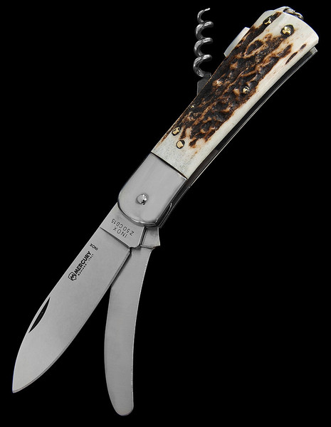 Mercury Hunter Stag Three Use Lock Back Corkscrew