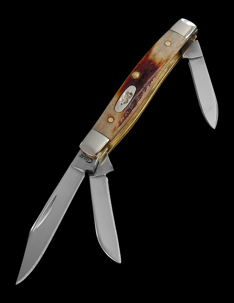 Case Stockman Red Stag Small Folding Knife