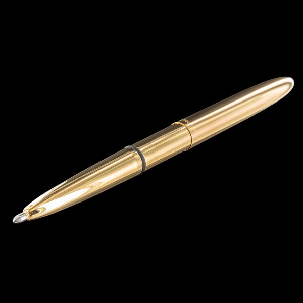 Fisher Polished Raw Brass Bullet Space Pen