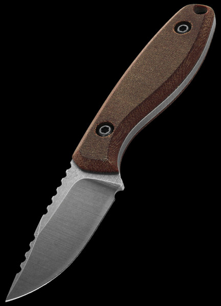 JWK Small Meridian Field Knife - Brown