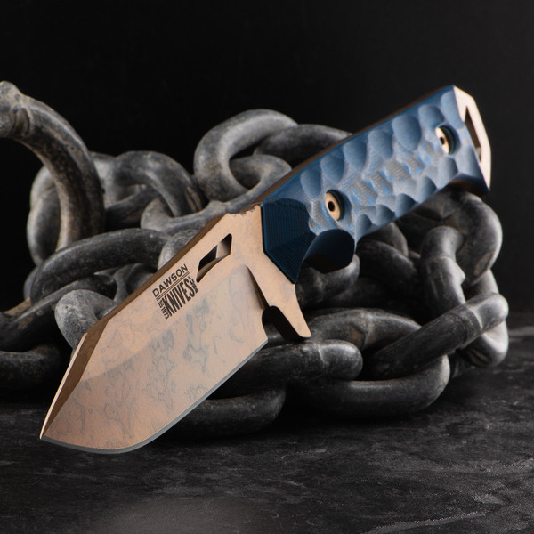 Dawson Knives Shepherd Blue G10 Fixed Blade