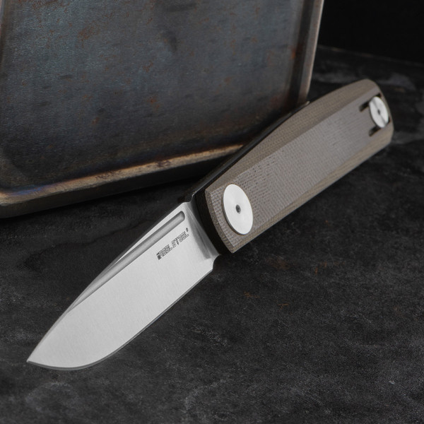 Real Steel G-Slip Compact Dark Brown Micarta Folding Knife