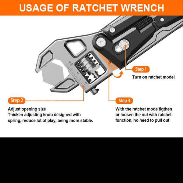 Nextool Adjustable Wrench W4 | Multi-Tool