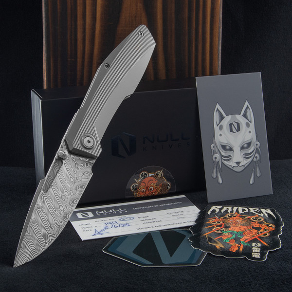 Null Raiden R2 Type S Damasteel Folding Knife