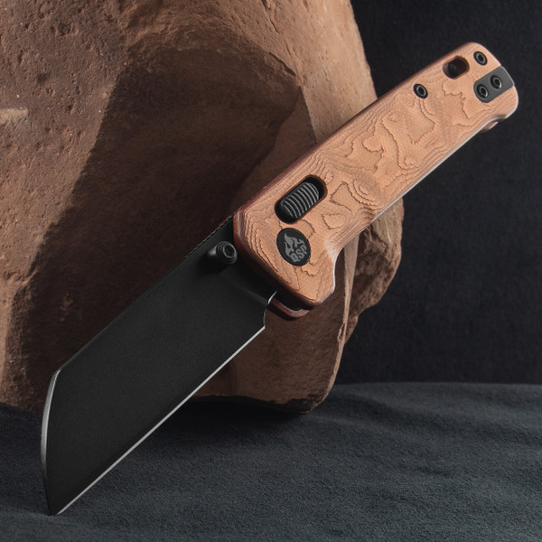 QSP Penguin Glyde Lock G10 Copper Foil Black Folding Knife