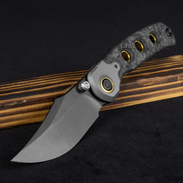 Kizer PIONEER M390 Titanium & Marble Carbon Fibre