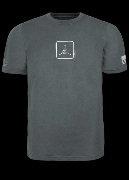 TAD Logo Spray Paint Graphic-T Asphalt