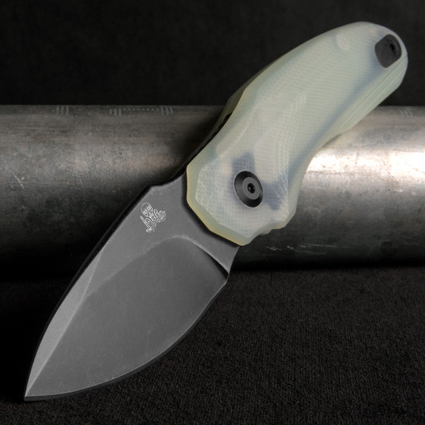 Twisted Assisted Fortis Drop Point Blackwash Jade Folding Knife