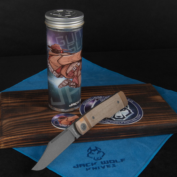 Jack Wolf Gunslinger Jack GRN Micarta Folding Knife