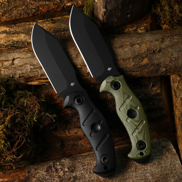 Kizer Sheepdog Survival Black Micarta
