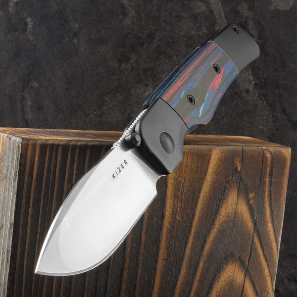 Kizer Coywolf Titanium Wood Folding Knife