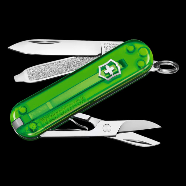 Victorinox Classic SD Transparent 58mm Green Tea