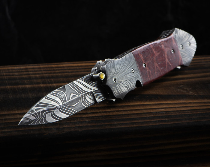 David Steier Apple Coral Custom Knife