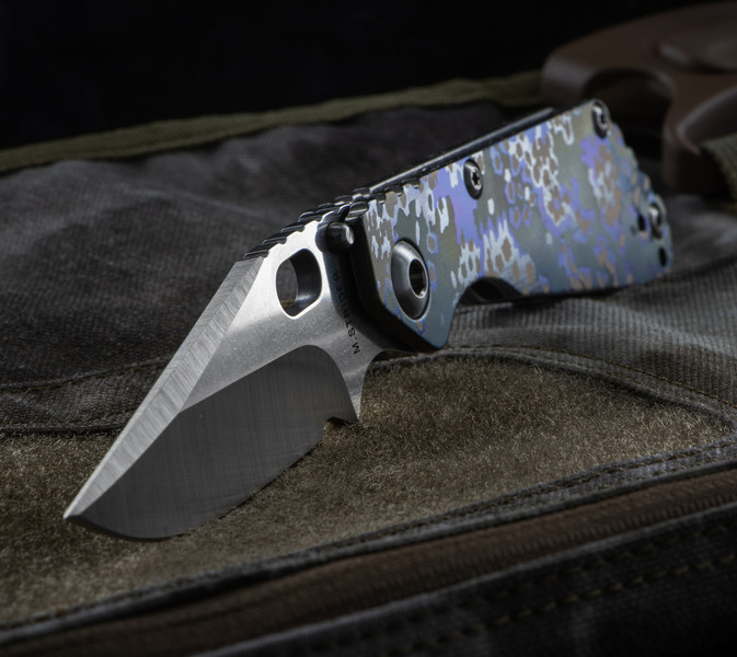 Strider SNG Partizan Camo Titanium Custom Knife
