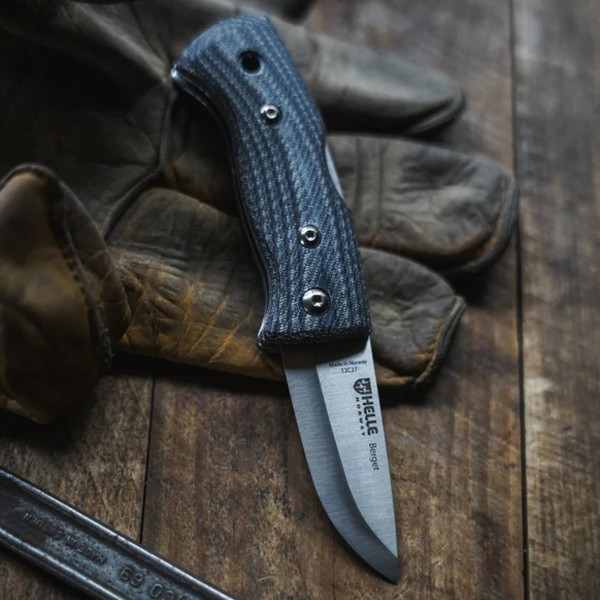 Helle Berget Denim Folding Knife