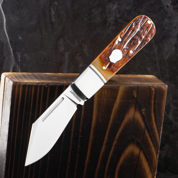 RoseCraft Loosahatchie Jack Dapper Jigged Bone Folding Knife