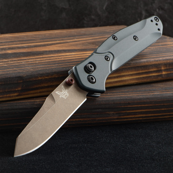 Benchmade 940FE-2601 Osborne Taiga Green Aluminium Folding Knife