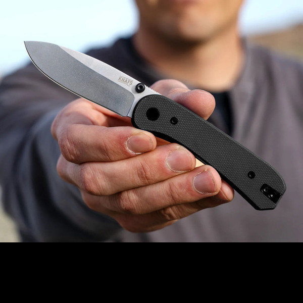 Knafs Lander 1 G10 Black Folding Knife