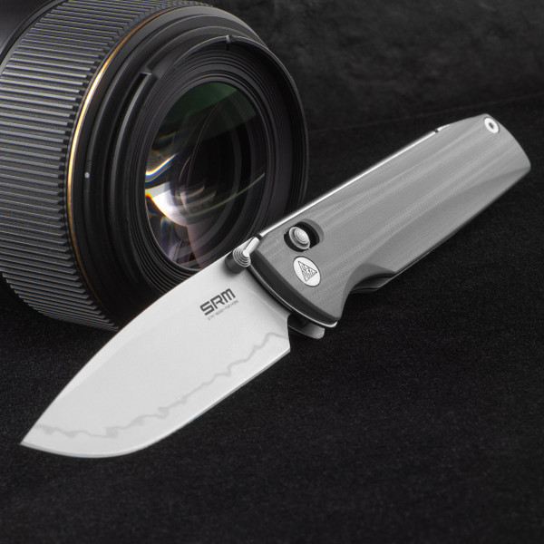 SRM Terrier Ambi Lock Gray Folding Knife