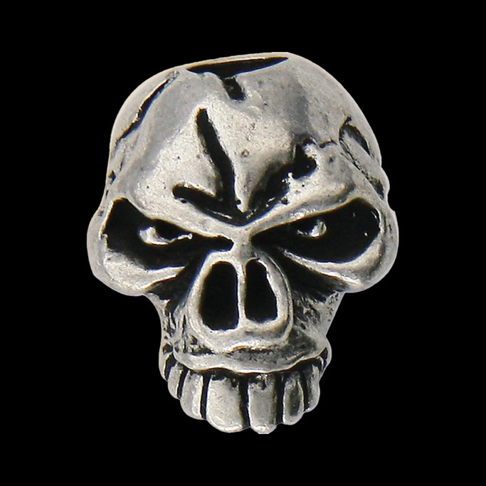 Schmuckatelli Emerson Pewter Skull Bead