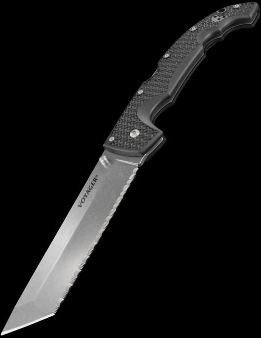 Cold Steel XL Voyager Tanto Serrated Folding Knife