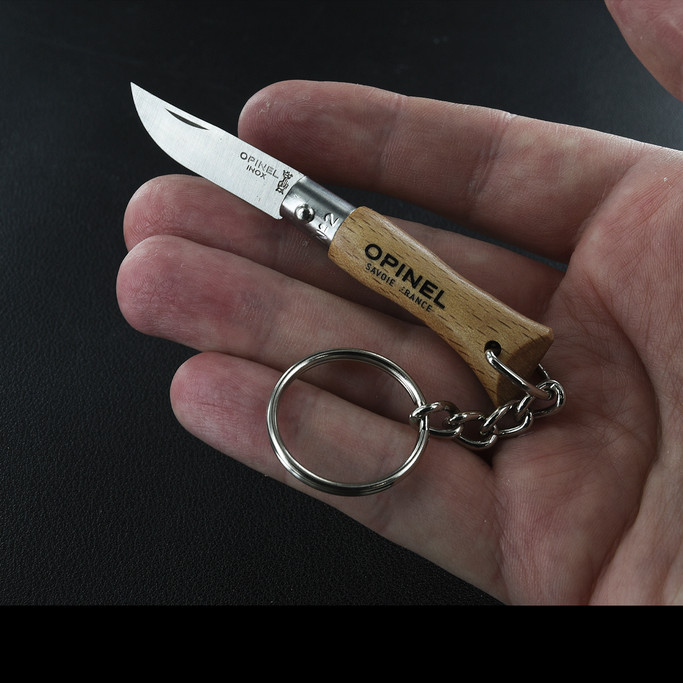 Opinel Beech No.2 Inox Keyring
