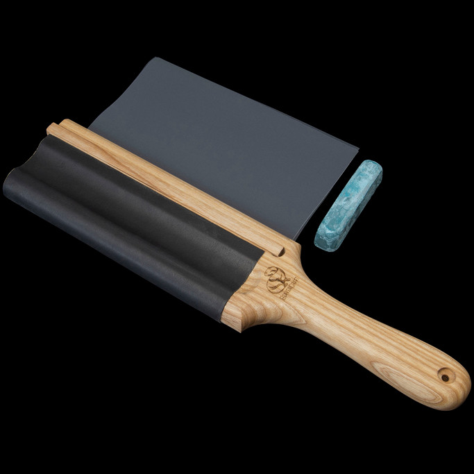 BeaverCraft Dual Sided Leather Paddle Strop