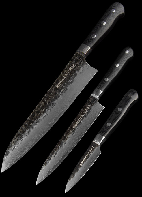 Samura Pro-S Lunar Set of 3 Kitchen Knives