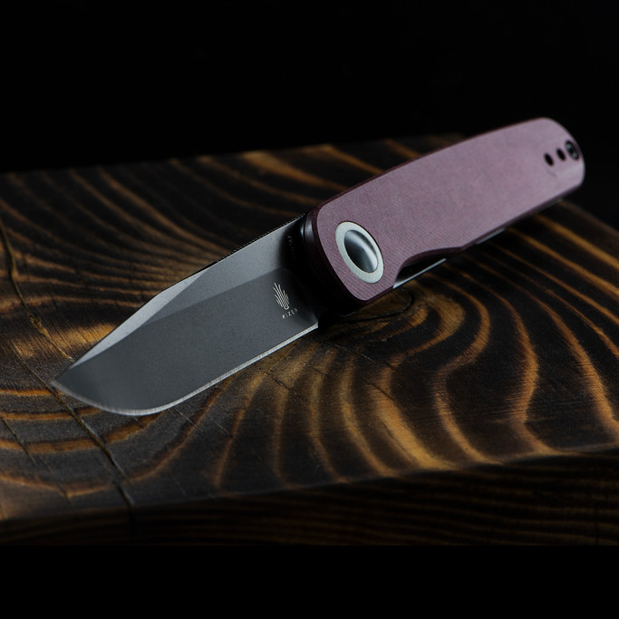 Kizer Squidward Richlite Red Folding Knife