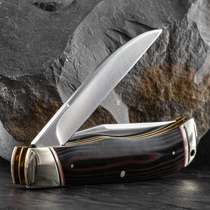 Rough Rider Jumbo Trapper Desert Fox Folding Knife