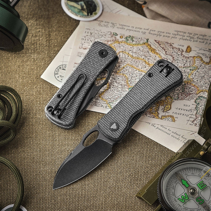 Trivisa Andromeda Linerlock Black Folding Knife | Heinnie Haynes