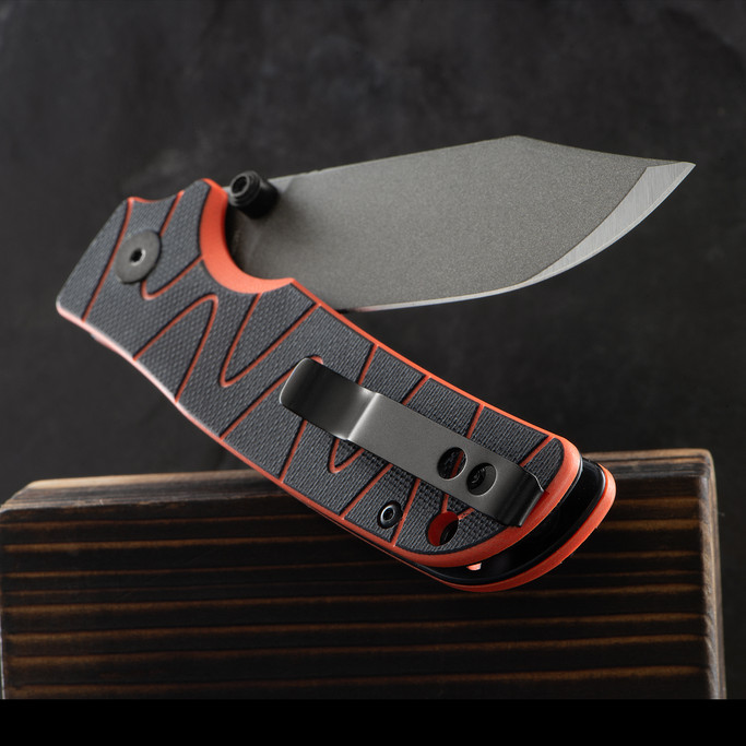 QSP Kali G10 Neon Champagne Folding Knife