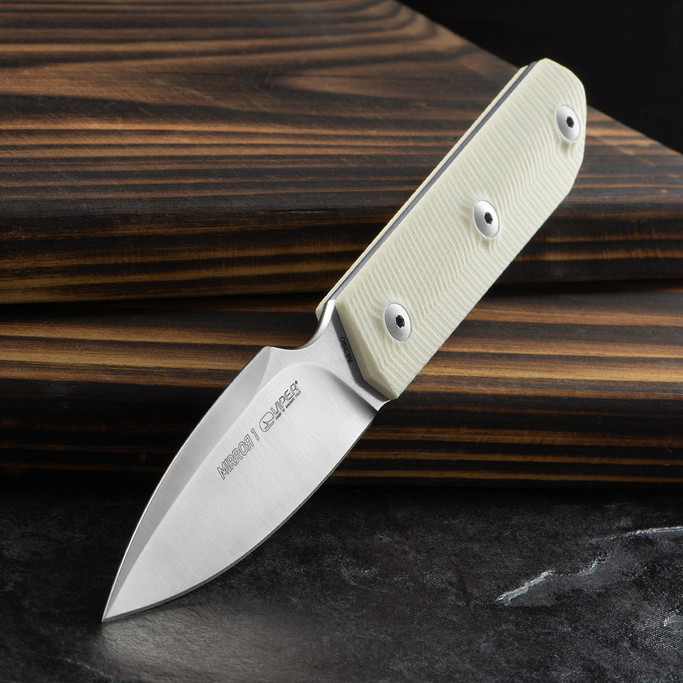 Viper MIRROR1 C.Fisso L.M390 Satin/G10 Ivory/Leather