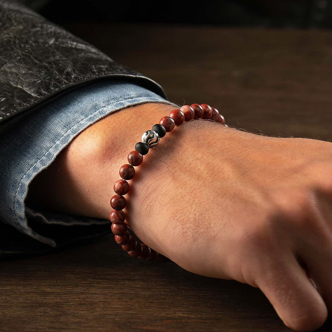 William Henry Brookings Red Jasper Bracelet