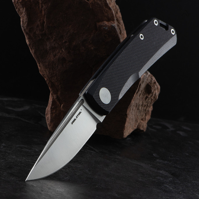 Real Steel Phantom Luna Black Folding Knife