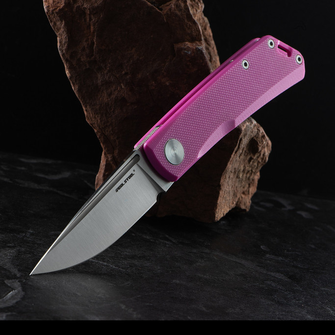 Real Steel Phantom Luna Pink Folding Knife