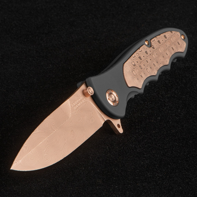 Boker Leopard-Damast Rosegold Folding Knife