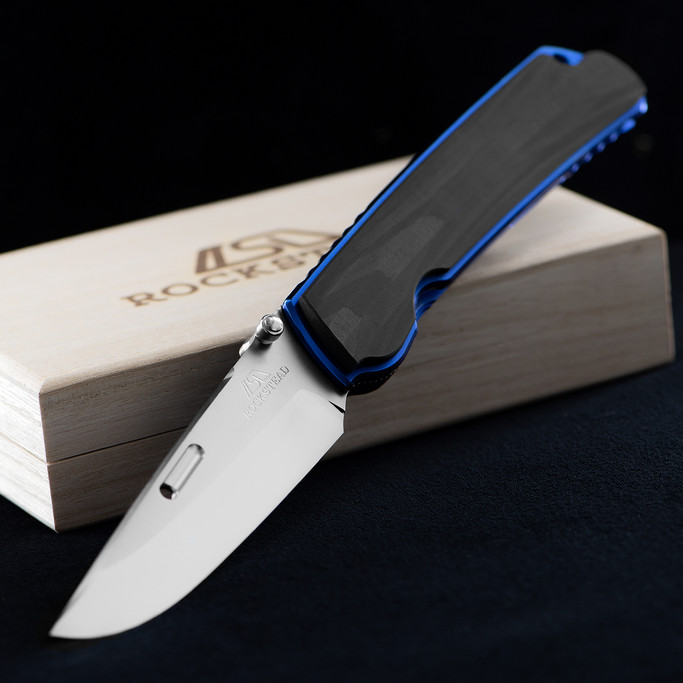 Rockstead HIGOIIX-CF-ZDP (BL) Folding Knife
