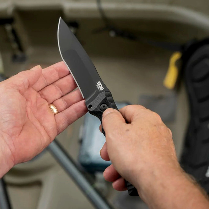 SOG Hidaka FX 3V  Black Fixed Blade