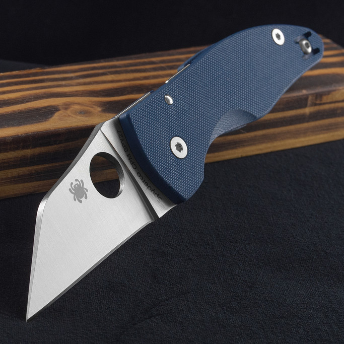 Spyderco MicroJimbo Cobalt Blue Folding Knife