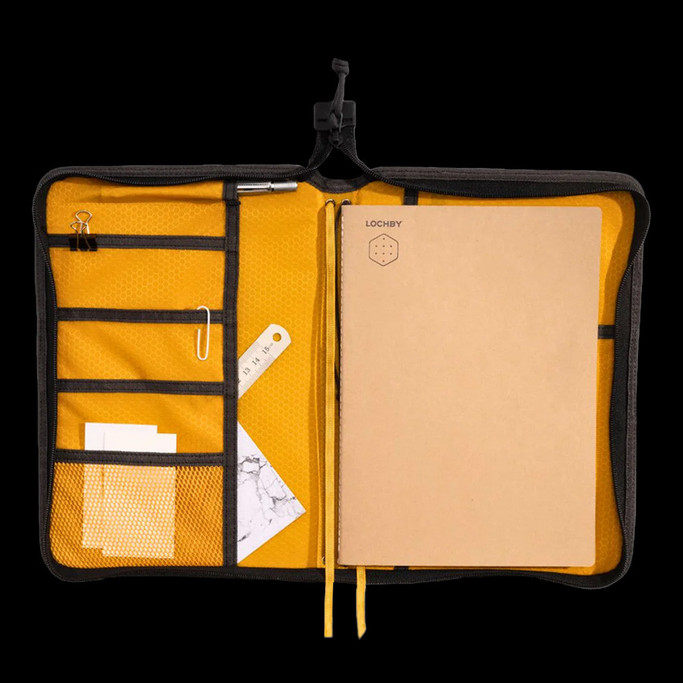 Lochby Field Folio B5 Charcoal Gold