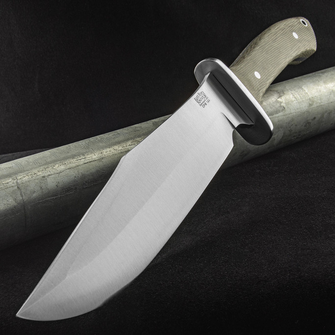 Bark River Highwayman IV Green Micarta Fixed Blade