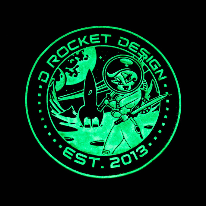 D Rocket Design Rocket Girl Morale Patch