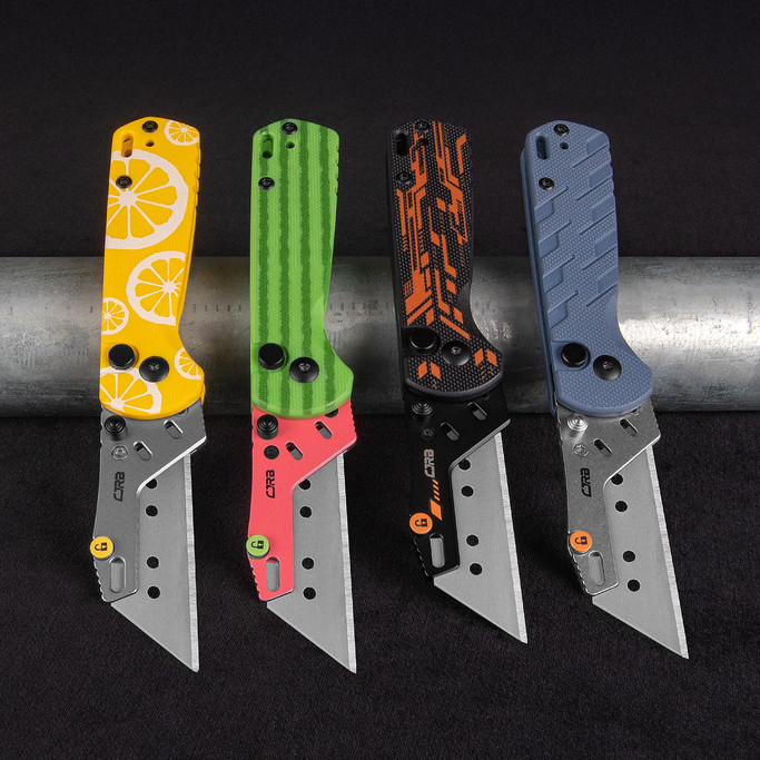 CJRB Boxer Black Mechanical Folding Knife