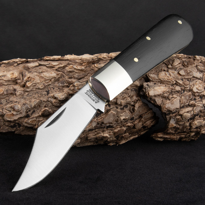 Arthur Wright Clip Point Ebony Folding Knife