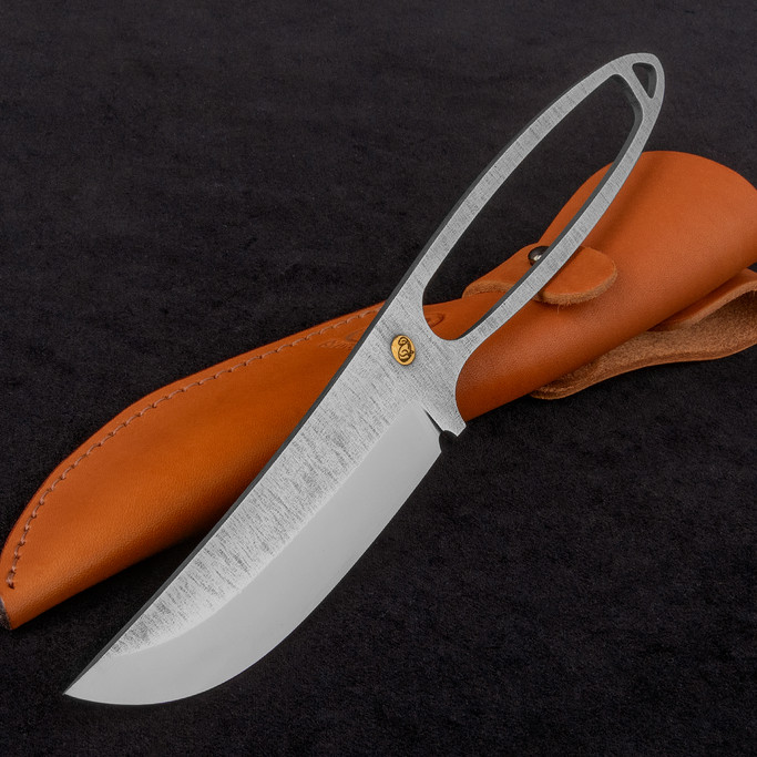 Beavercraft Skeleton Knife Stonewashed Fixed Blade