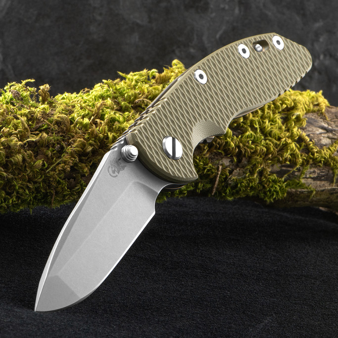 Hinderer NF Spanto Battle Bronze OD Green Folding Knife