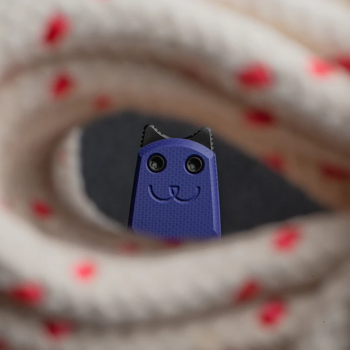 Civivi Purr G10 Purple and Black Blackwashed Folding Knife