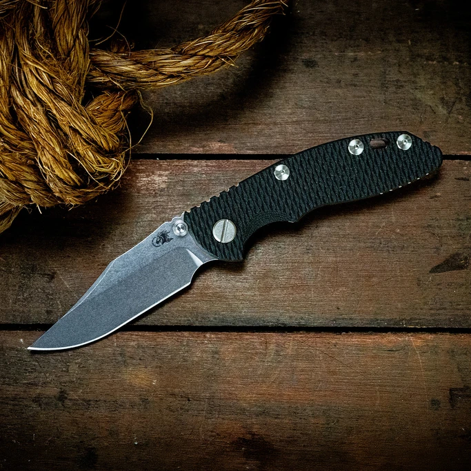 Hinderer XM-18 3.0 Bowie Black G10 Stonewashed Folding Knife