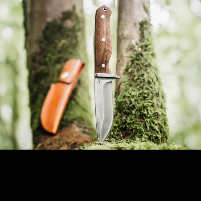 Boker Plus Walnut Drop Point Folding Knife
